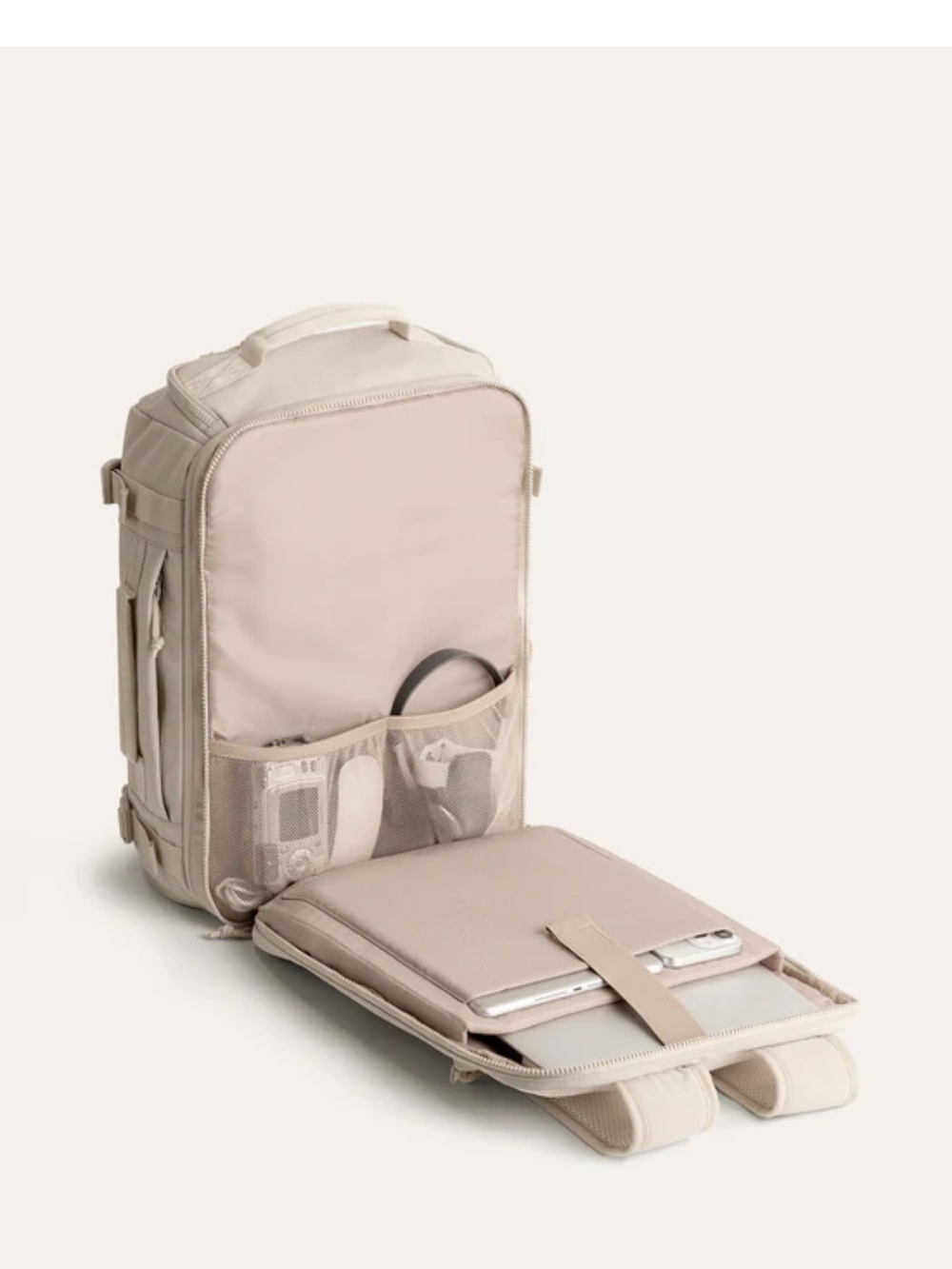 Bag Smart Men's And Women Convertible Travel Backpack in Light Beige - Picture 11 of 13